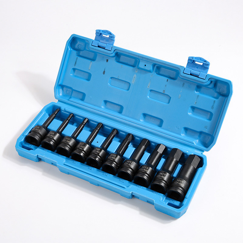 H5 Hex Impact Socket Set for Durable Car Repairing 1 1/2IN, 3/4IN, 1/2in, 3/8in